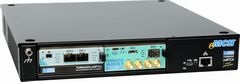 Mini TORNADO-RxmMTCA® modular Radiomonitoring & DSP/FPGA system with TORNADO-ARX1® radioprocessor AMC-module and T/AX-DSFPX network AMC-module in 2-slot Mini MicroTCA® chassis with passive backplane